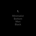 Minimalist Scrub Pant (Black)