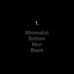 Minimalist Scrub Pant (Black)