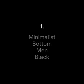 Minimalist Scrub Pant (Black)