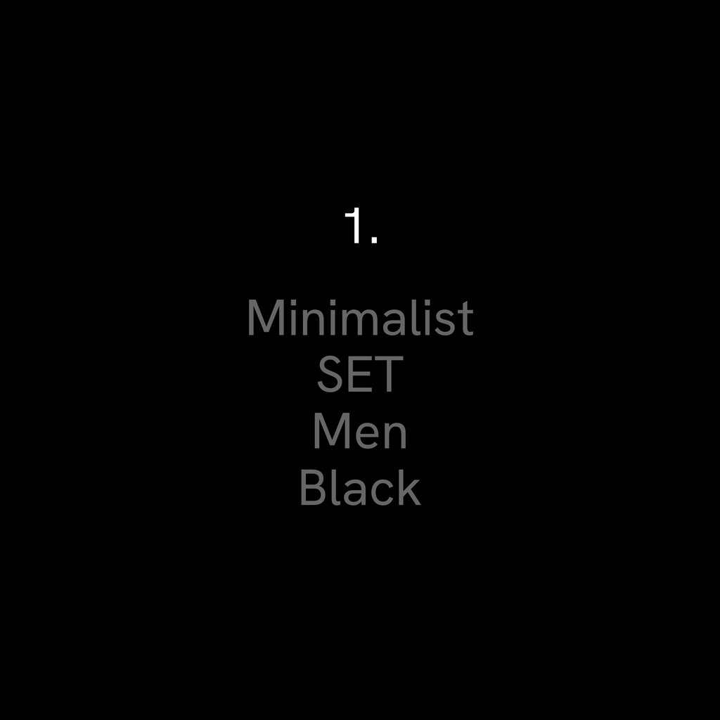 Minimalist Scrub Set (Black)