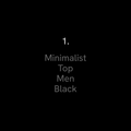 Minimalist V-Neck Scrub Top (Black)