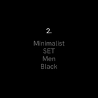 Minimalist Scrub Set (Black)