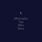 Minimalist V-Neck Scrub Top (Navy)