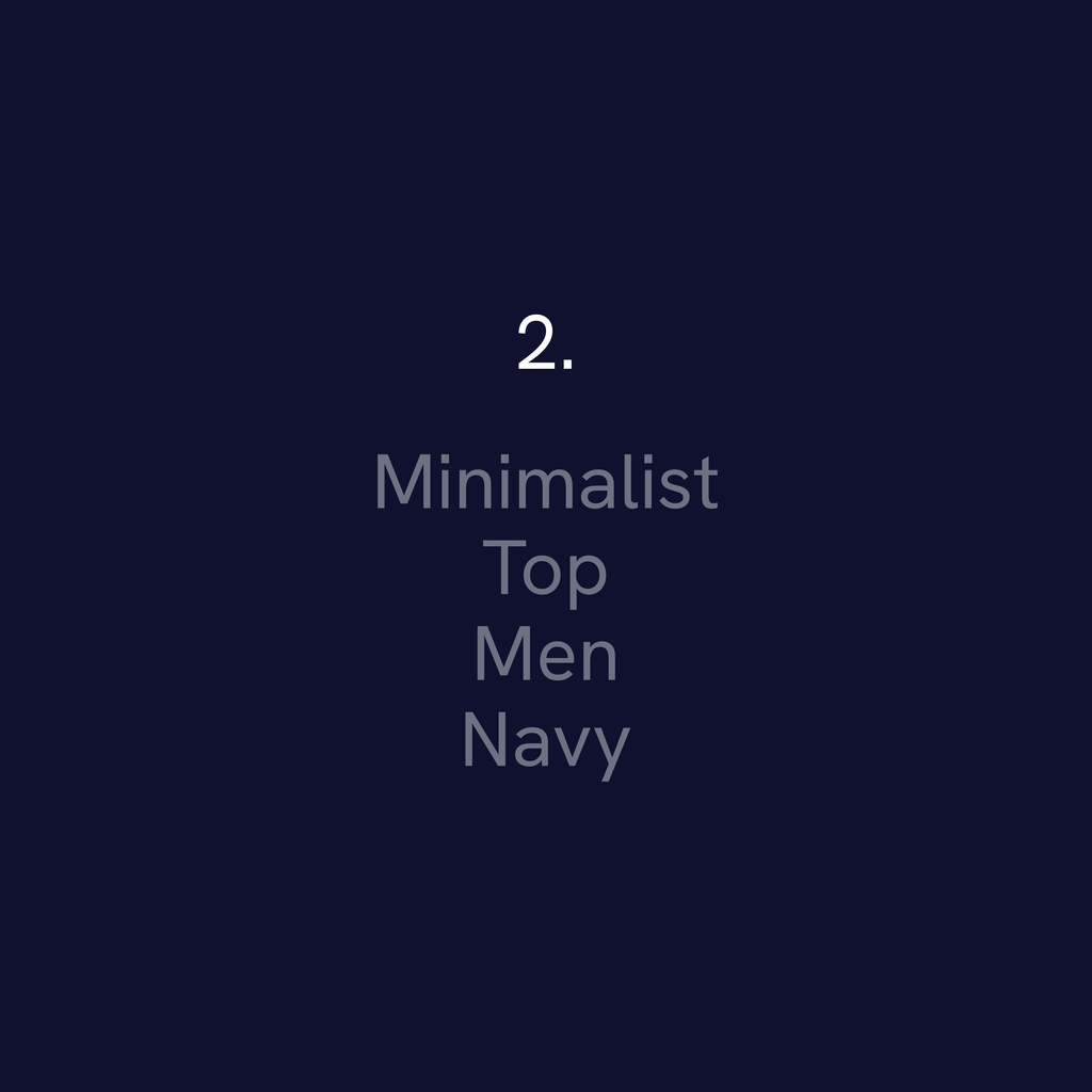 Minimalist V-Neck Scrub Top (Navy)