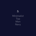 Minimalist V-Neck Scrub Top (Navy)