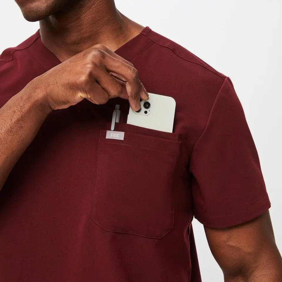 Kare Essential Scrub Top (Burgandy)