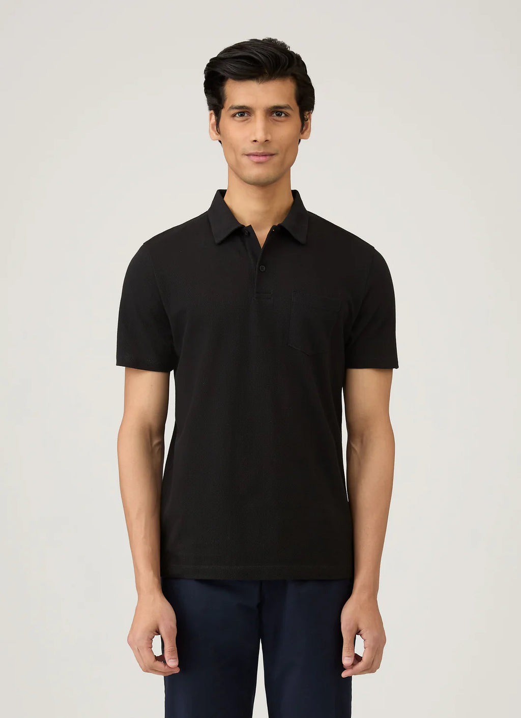 DRYLO™ Premium Cotton DryFit Polo T-Shirt (Black)