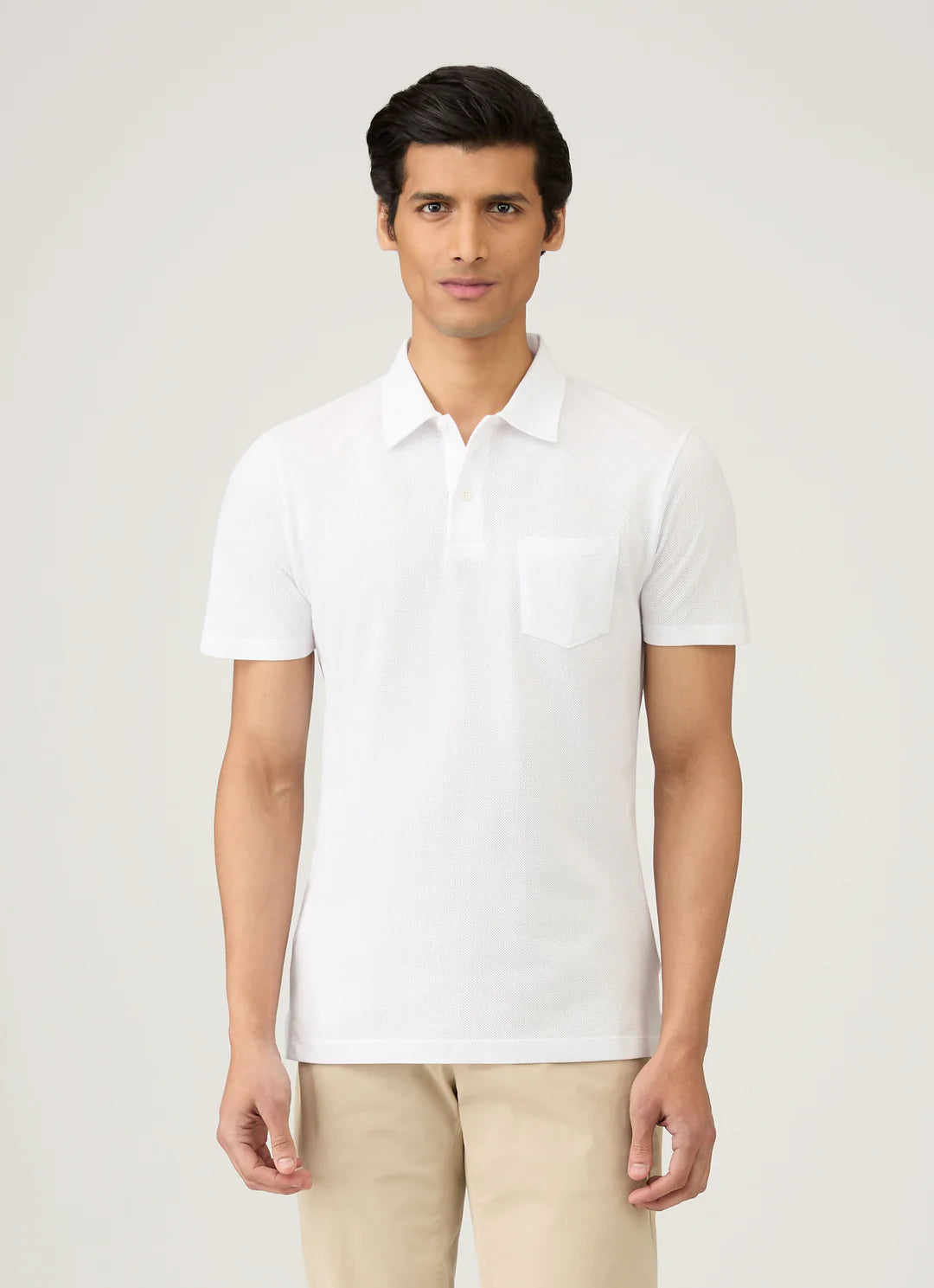 DRYLO™ Premium Cotton DryFit Polo T-Shirt (White)