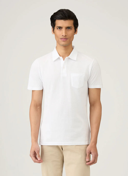 DRYLO™ Premium Cotton DryFit Polo T-Shirt (White)